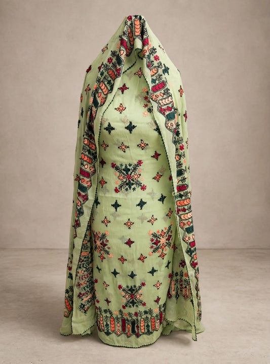 Pista Green Handmade Balochi Doch